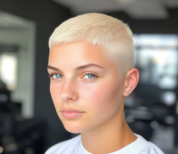Blonde Buzz Cut