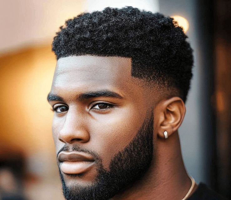Fluffy Hair With Low Taper Fade