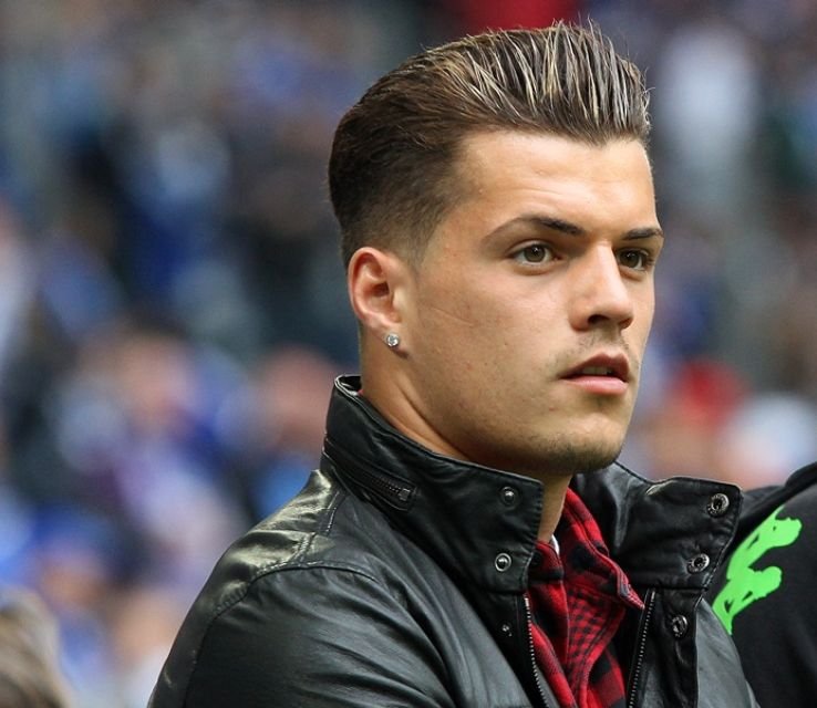 Granit Xhaka – Side Part Fade