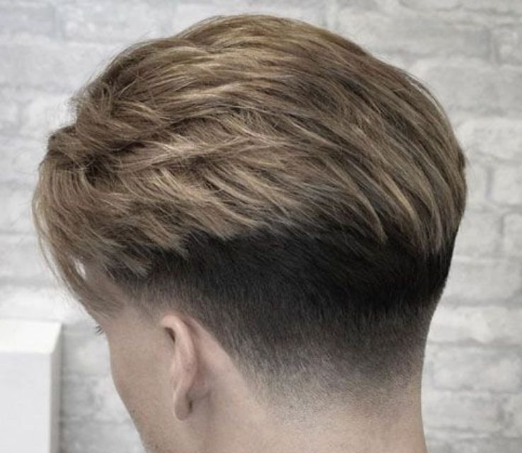 Low Drop Taper With Messy Hair