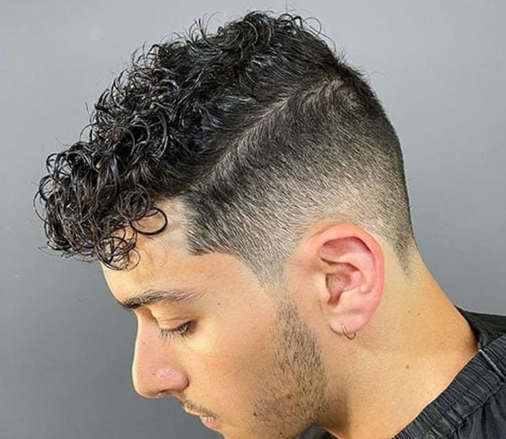 Low Taper Fade With Thick Curls