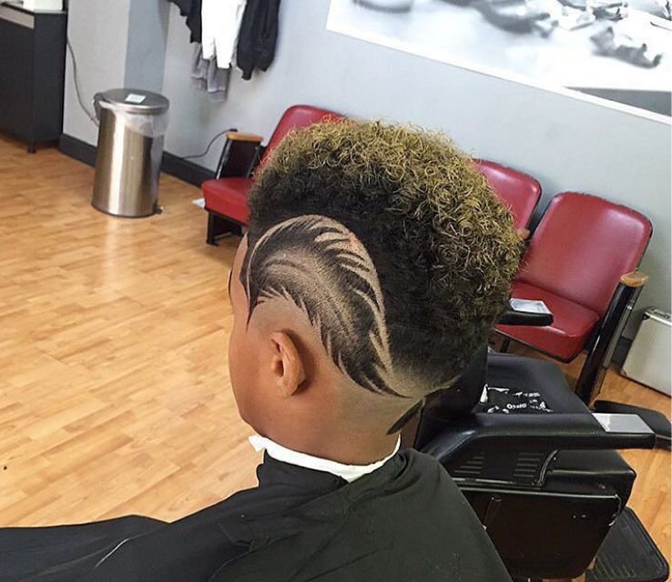 Side Swept Short Hair