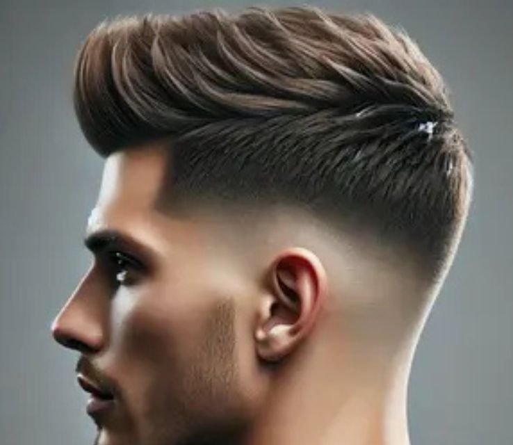 Stylish Spiky Hair With Low Taper Fade