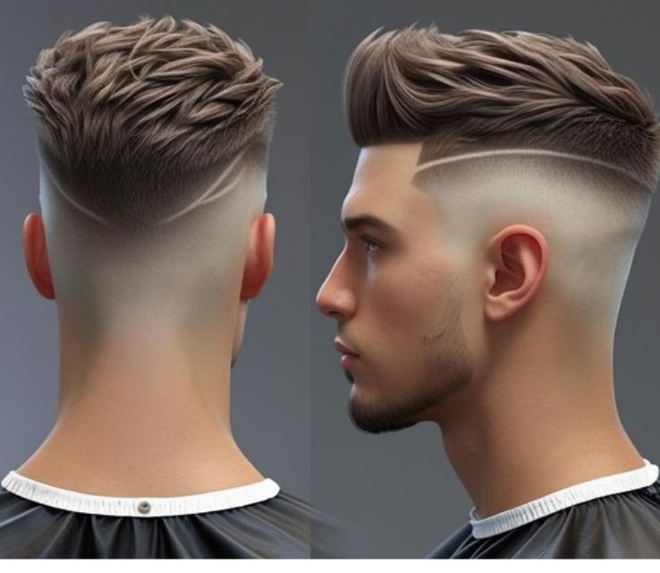 Textured Ivy League With Taper Fade