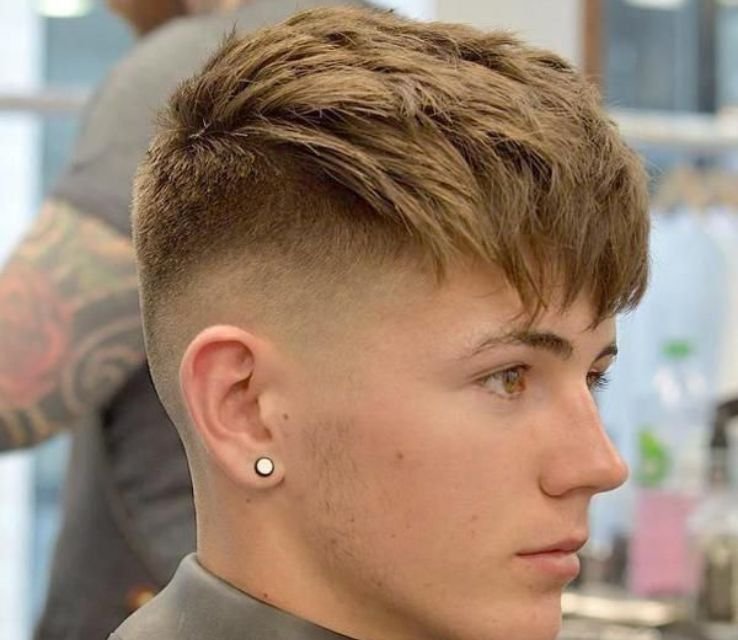 Textured Spiky Hair With Classy Low Taper Fade