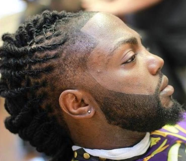 Black Men Mohawk Braids