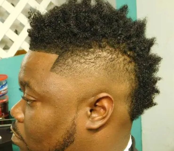 Black Men's Long Mohawk Hair Designs