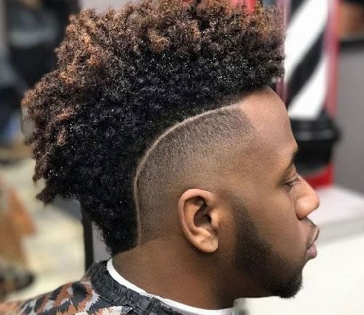 Taper Mohawk Black Men