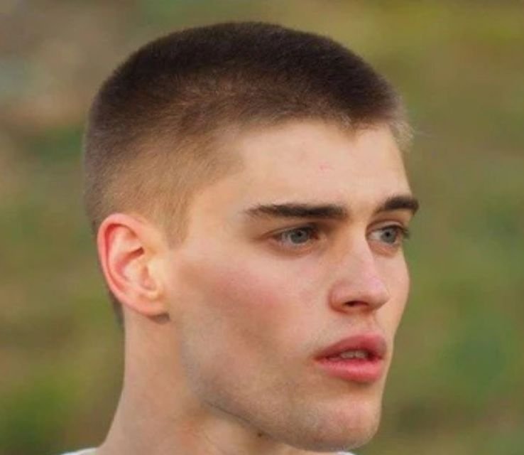 Buzz Cut with Fade without Beard