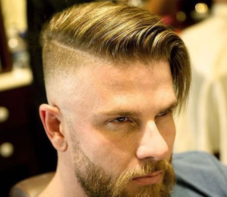 Comb Over Semi Short Haircut for Guys