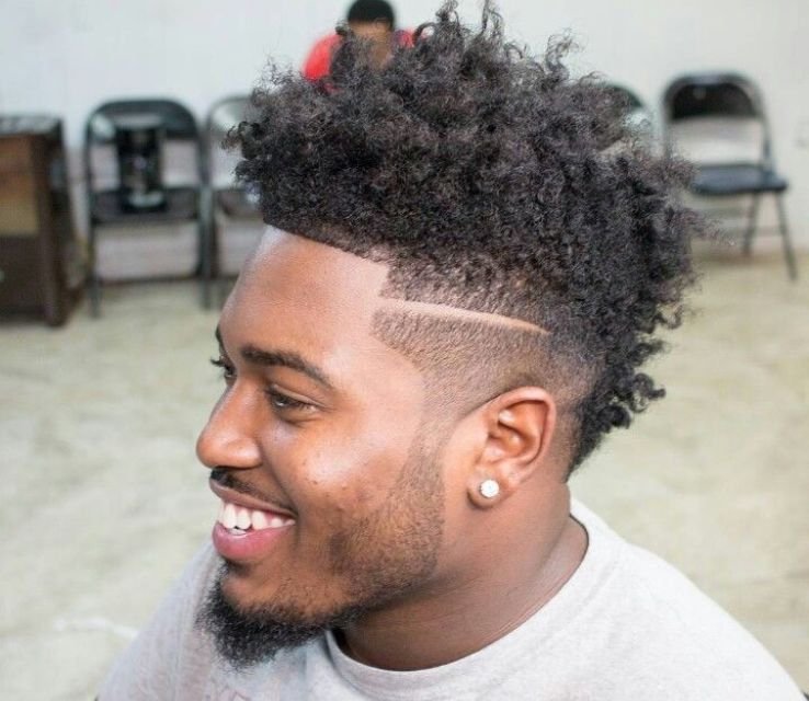Curly Mohawk Black Men