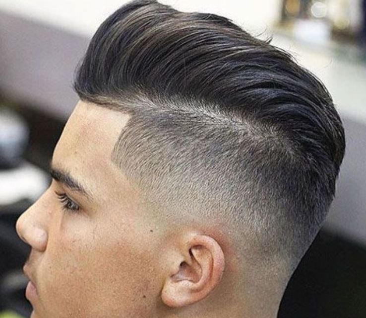 Disconnected Pompadour Short Hairstyles for Men