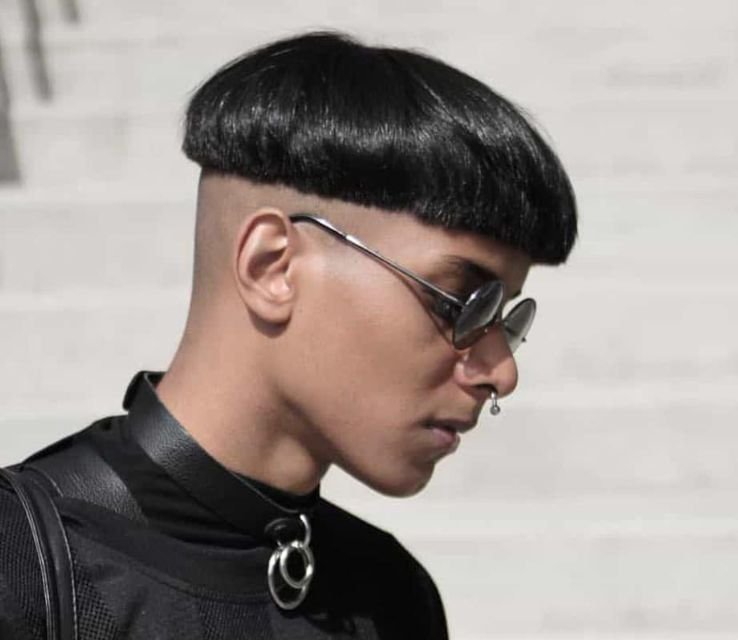 High Fade Bowl Cut For Men