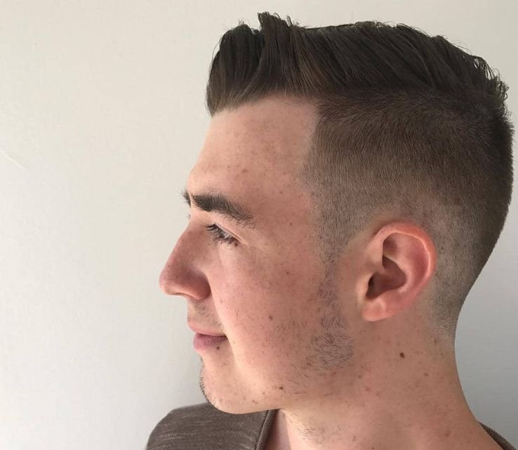 Long Buzz Cut with Taper Fade