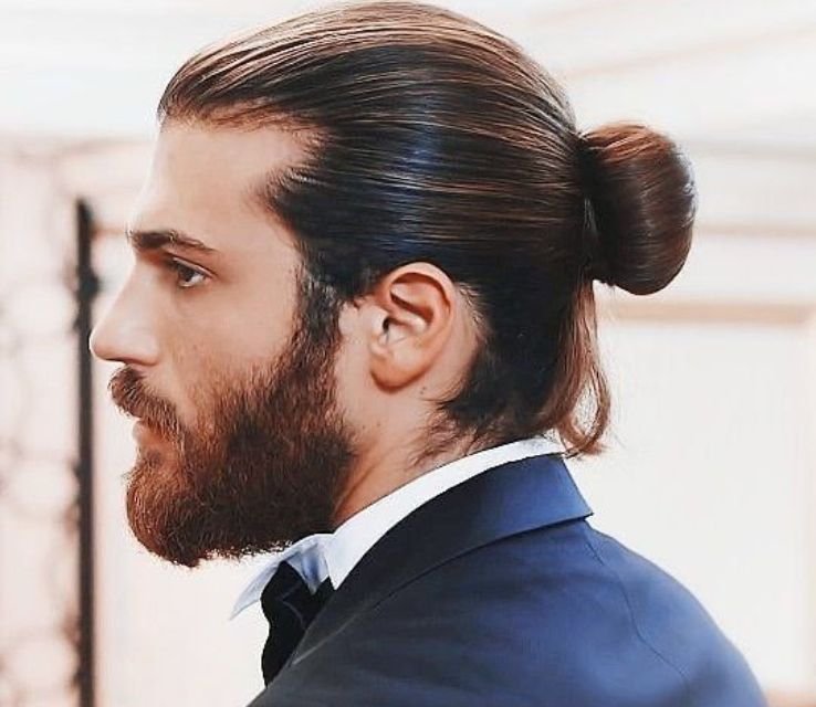 Man Bun Hairstyle Oval Face Hairstyles Men