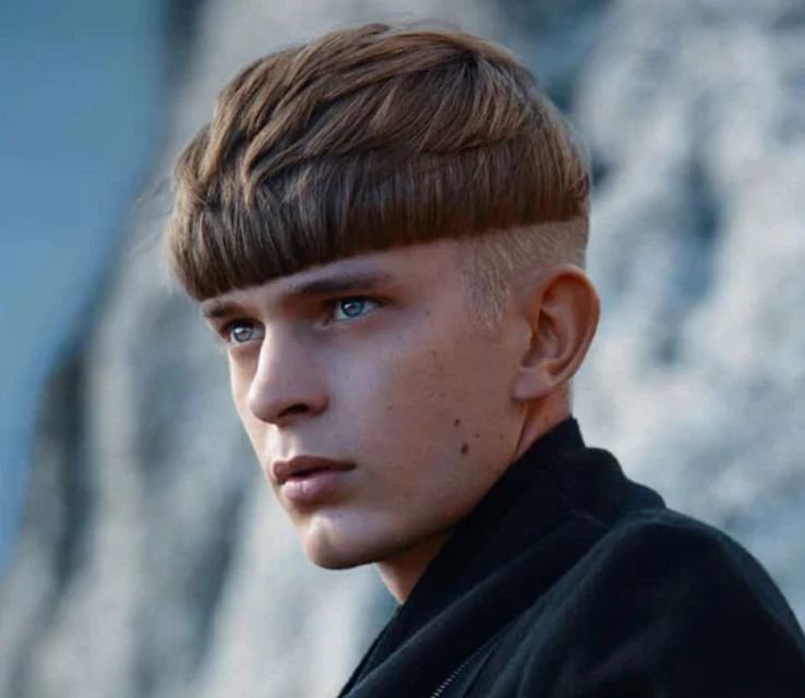 Messy Bowl Cut For Men