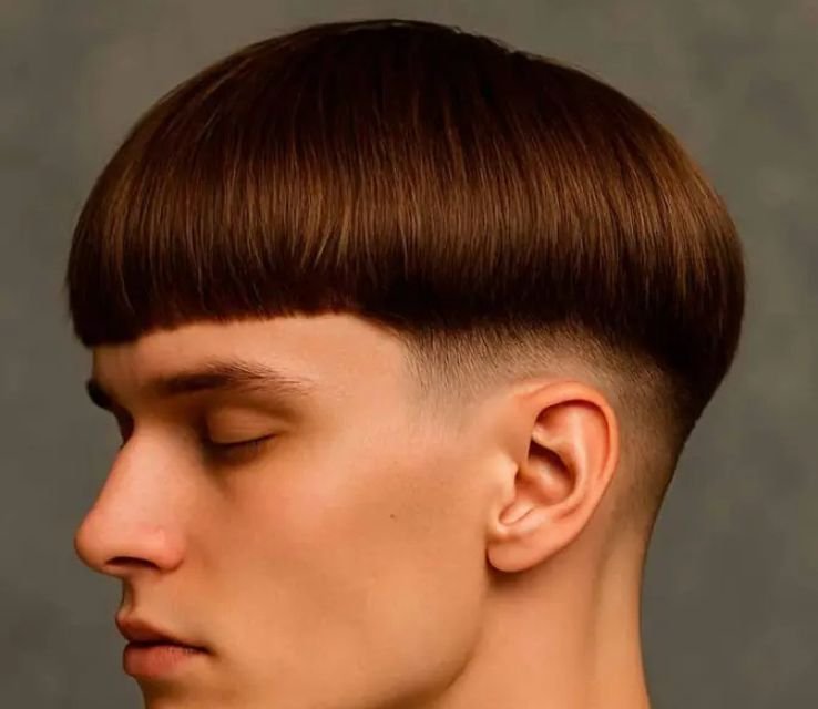 Mid Fade Bowl Cut For Men