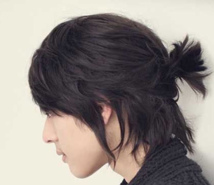 Ponytail Korean Men Haircut