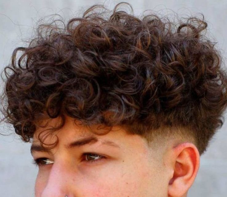 Quiff Short Curly Hairstyles for Men