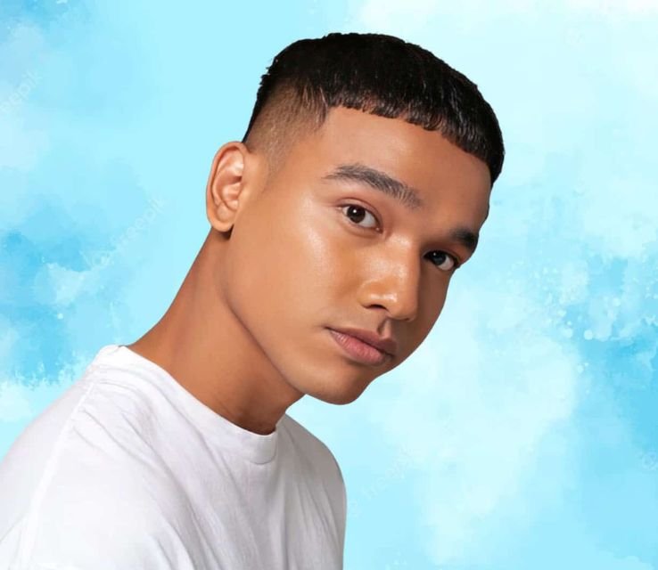 Short Caesar Haircut for Men
