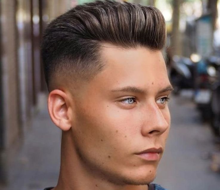 Short Pompadour haircut