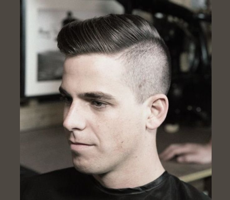 Side Part Oval Face Haircut Men