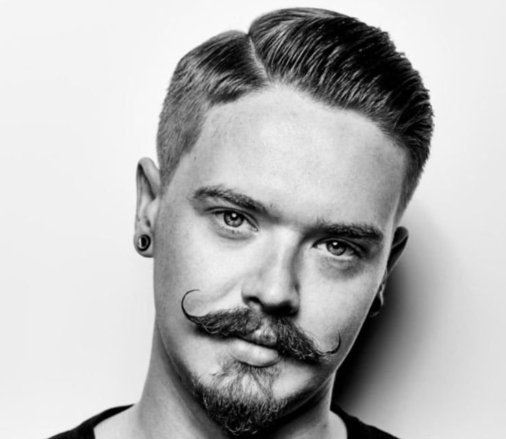 Side Parted Short Haircut Men
