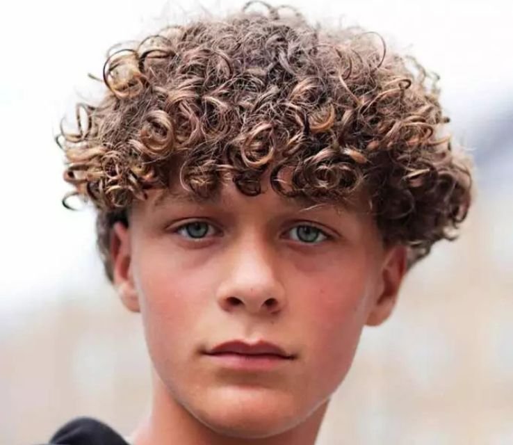 Curly Bowl Cut For Men