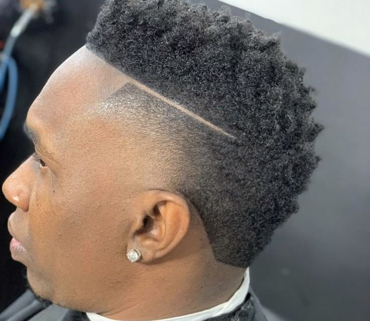 Taper Mohawk Black Men