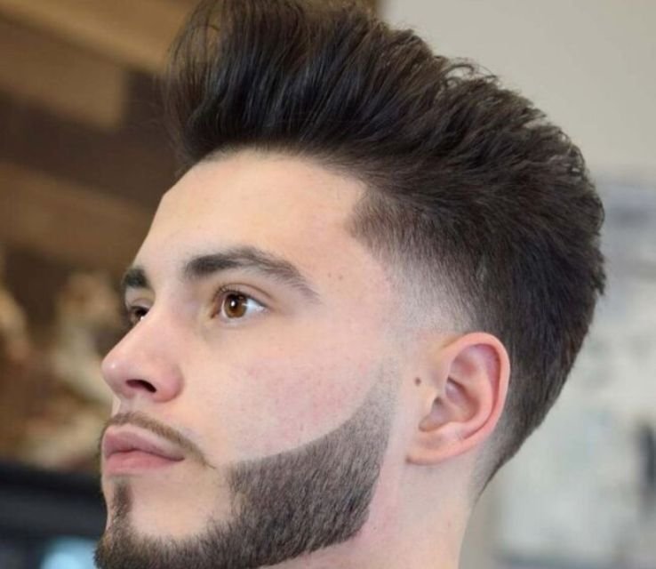 Textured Top + Taper Fade and Beard